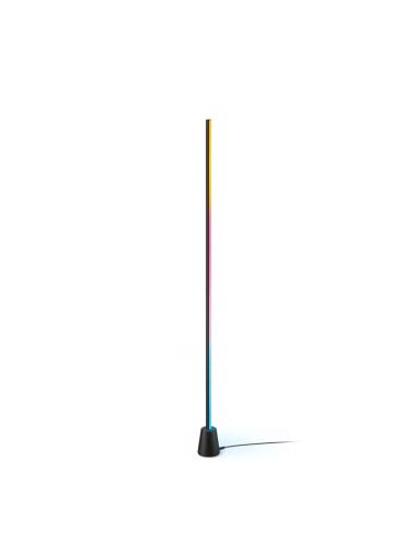 Lampadaire RGBIC à dégradé, lampe LED multicolore noire, longueur 1355 mm, synchronisable avec la télévision