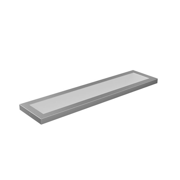 Panneau LED linéaire rectangulaire pour cuisine, argent galvanisé, longueur 790 mm, 60 W, dimmable 3000 K/4000 K/5700 K