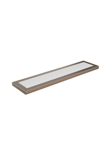 Panneau LED linéaire rectangulaire pour cuisine, marron, 790 mm de long, 60 W, dimmable 3000 K/4000 K/5700 K