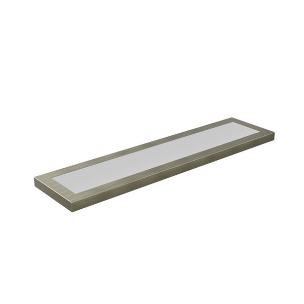 Painel linear LED retangular para cozinha, bronze, 790 mm de comprimento, 60 W, dimerizável, 3000 K/4000 K/5700 K.