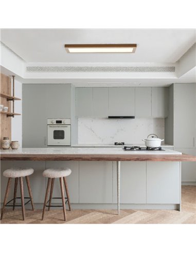 Panneau linéaire LED rectangulaire pour cuisine, bronze, 790 mm de long, 60 W, dimmable 3000 K/4000 K/5700 K