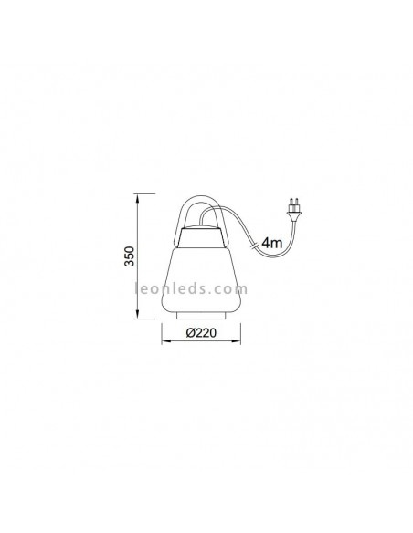 Lampe d'extérieur polyvalente | Lampe de table d'extérieur | Lampe suspendue d'extérieur | leonleds