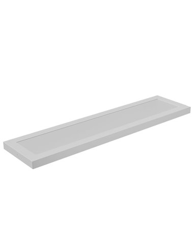 Panneau LED rectangulaire L1270mm blanc, 93W, réglable 3000K/4000K/5700K