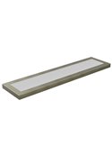 Panneau LED rectangulaire L1270 mm bronze, 93 W, température de couleur réglable 3000 K/4000 K/5700 K