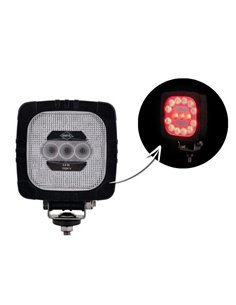 Faro de trabajo LED LRD 2679/RED luz roja para trabajos especiales, 12/24V 3,6W homologado R10 EMC IP68