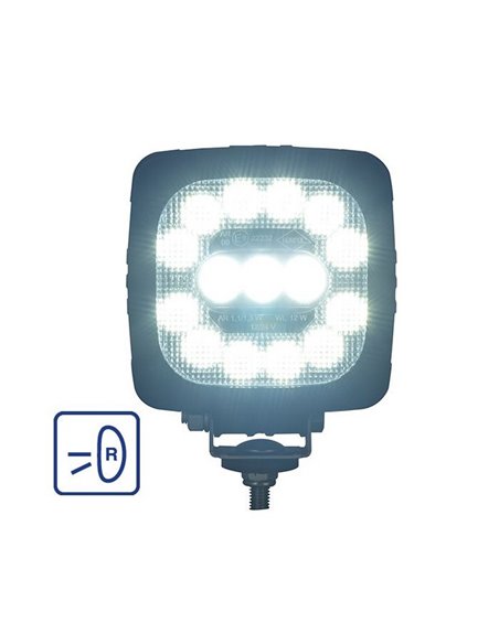 Projecteur de travail LRD 2681 12/24 V 1000 lm avec fonction de marche arrière, homologué E9 R23 CEM