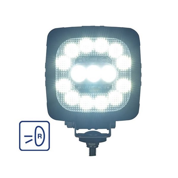 Projecteur de travail LRD 2681 12/24 V 1000 lm avec fonction de marche arrière, homologué E9 R23 CEM