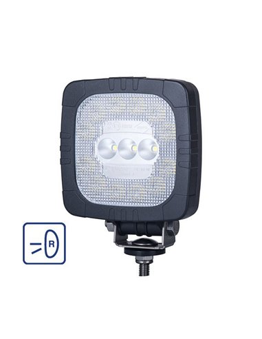 Farol de trabalho LRD 2681 12/24V 1000lm com função de ré, homologado para EMC E9 R23.