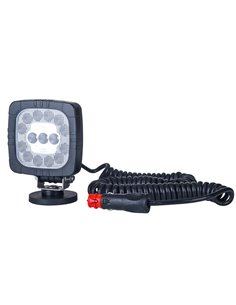 Faro de trabajo LED con imán y enchufe mechero LRD 2685 12/24V 12W 1000Lm homologado R10 EMC IP68