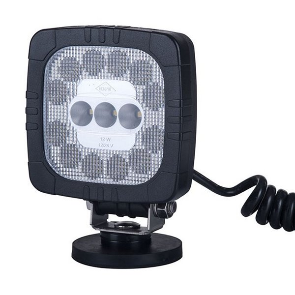 Faro de trabajo LED con imán y enchufe mechero LRD 2685 12/24V 12W 1000Lm homologado R10 EMC IP68