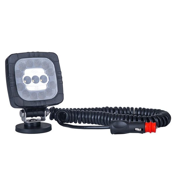 Faro de trabajo LED con imán y enchufe mechero LRD 2685 12/24V 12W 1000Lm homologado R10 EMC IP68