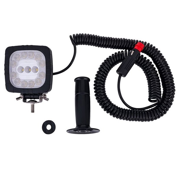 Faro de trabajo LED imán, enchufe mechero y accesorio vehículos especiales 12/24V 12W
