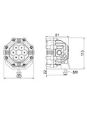 Faro de trabajo 23W de larga distancia LRD 2136 1800Lm 12/24V IP68