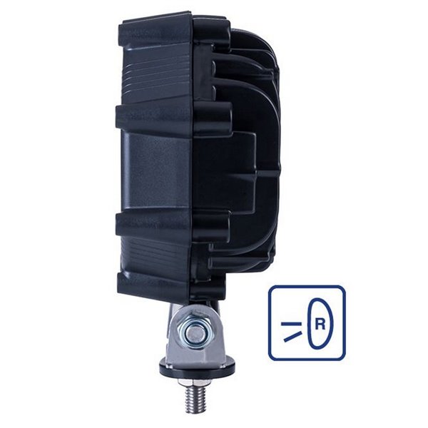 Farol de trabalho SLIM LRD 2984 com função de marcha à ré, 20W/4W, 12/24V, 1800 lúmens, certificação ECE.