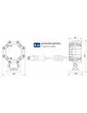 Faro de trabajo SLIM LRD 2985 con imán y enchufe mechero 23W 1800Lm