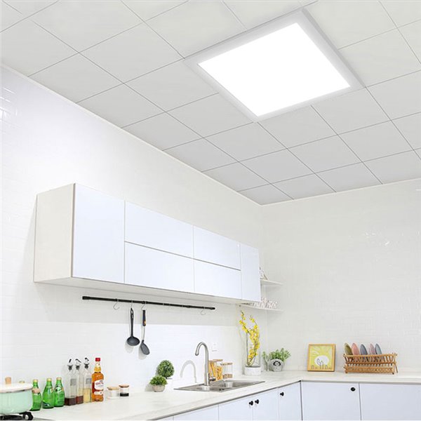 Panel cuadrado LED de superficie 450mm blanco, 80W regulable 3000K/4000K/5700K