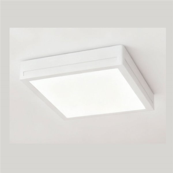 Plafonnier LED carré 260 mm, montage en surface, blanc, 25 W, IP44, 3CCT (3000 K - 5700 K)