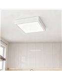 Plafón LED cuadrado 380mm de superficie blanco 36W IP44 3CCT (3000K-5700K)