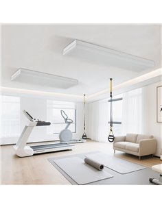 Plafón de superficie LED L923mm blanco, 93W/90W/80W - 3000K/4000K/5700K IP44 2