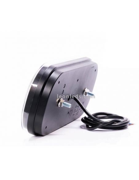 Piloto trasero LED con triángulo e intermitente progresivo con luz de matricula inferior 12V/24V R1 S1 2a AR F1 IIA L