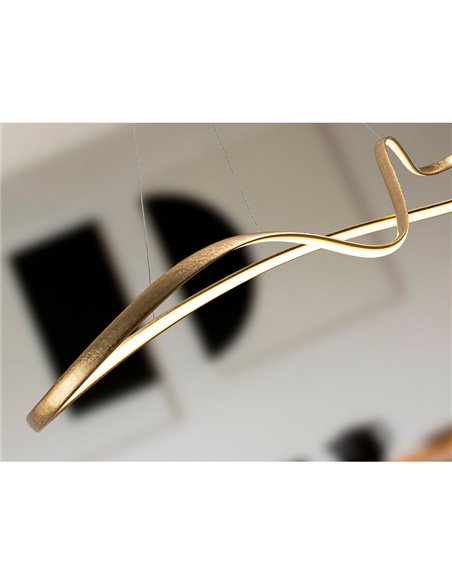 Plafonnier LED LIA 37W, intensité variable 2700-5000K CCT avec télécommande, 150 cm, IP20