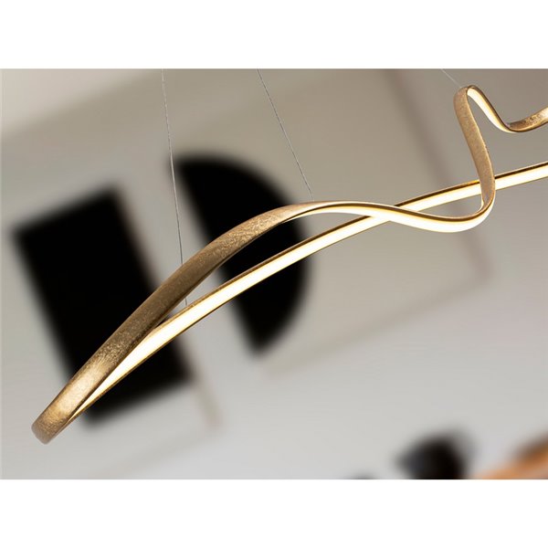 Plafonnier LED LIA 37W, intensité variable 2700-5000K CCT avec télécommande, 150 cm, IP20