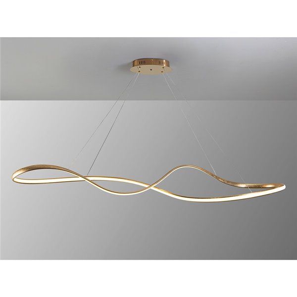 Plafonnier LED LIA 37W, intensité variable 2700-5000K CCT avec télécommande, 150 cm, IP20