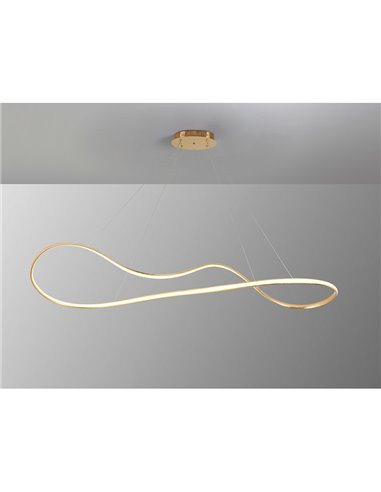 Lámpara de techo LED LIA 37W regulable 2700-5000K CCT con mando 150cm IP20