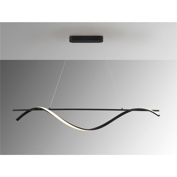 Lámpara LED de techo BOA 26W CCT 2700–5000K regulable Negro