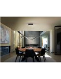 Lámpara LED de techo BOA 26W CCT 2700–5000K regulable Negro