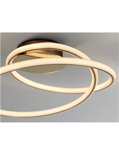 Plafón LED TUBE 44W 3520lm 3000K diseño tubular Oro 2