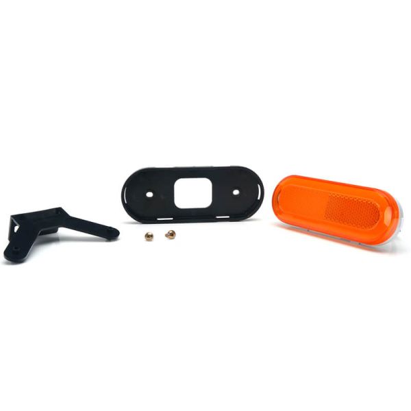 Feu de position latéral arrière à LED néon ambre avec réflecteur et supports