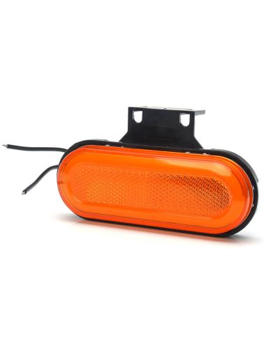 Feu de position latéral arrière à LED néon ambre avec réflecteur et supports