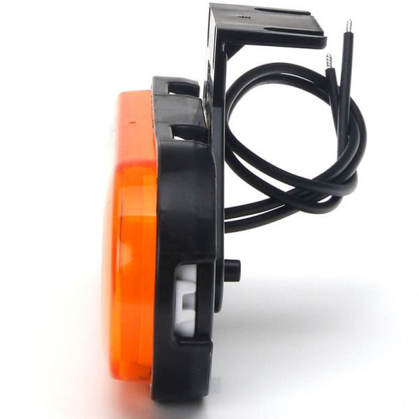 Feu de position latéral arrière à LED néon ambre avec réflecteur et supports