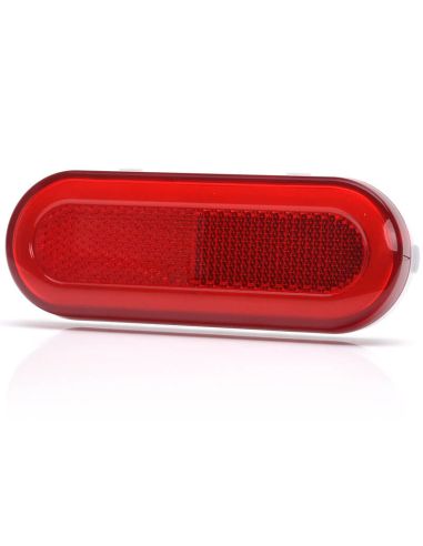 Galibo LED neón trasero con catadióptrico y soportes 12V–24V W198 R IA ADR