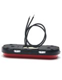 Galibo LED neón trasero con catadióptrico y soportes 12V–24V W198 R IA ADR