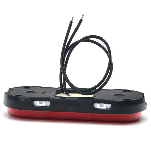 Galibo LED neón trasero con catadióptrico y soportes 12V–24V W198 R IA ADR