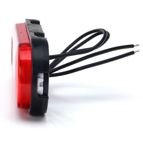 Galibo LED neón trasero con catadióptrico y soportes 12V–24V W198 R IA ADR