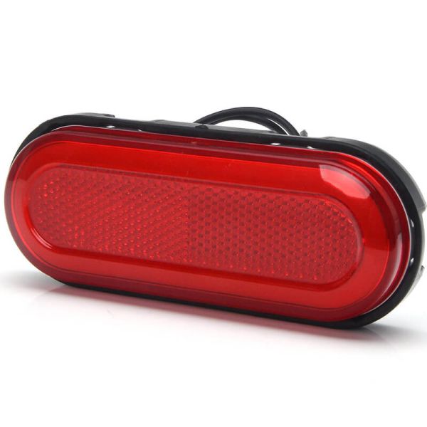 Galibo LED neón trasero con catadióptrico y soportes 12V–24V W198 R IA ADR