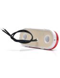 Galibo LED neón trasero con catadióptrico y soportes 12V–24V W198 R IA ADR