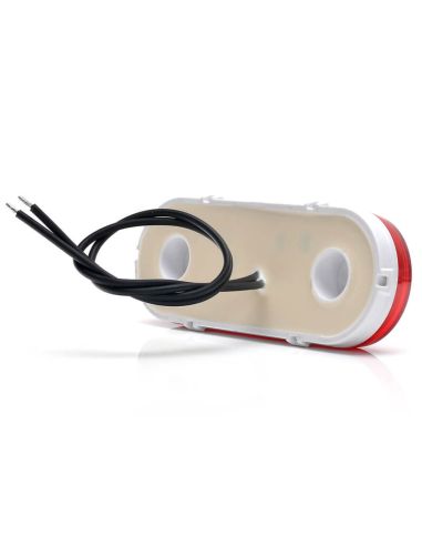 Galibo LED neón trasero con catadióptrico y soportes 12V–24V W198 R IA ADR