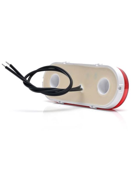 Galibo LED neón trasero con catadióptrico y soportes 12V–24V W198 R IA ADR