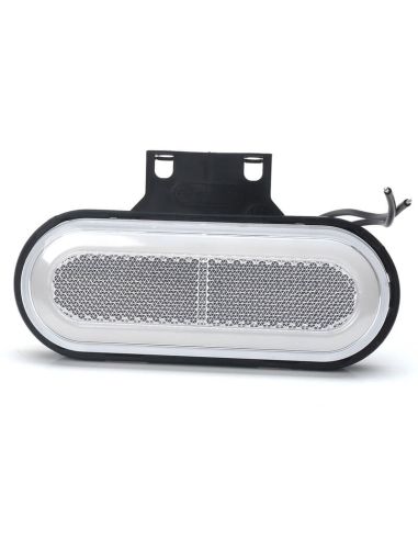 Galibo LED neón blanco delantero con catadióptrico y soportes