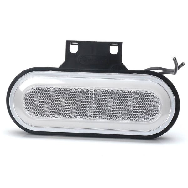 Feu de position avant à LED néon blanc avec réflecteur et supports