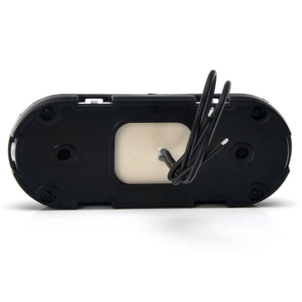 Sinalizador frontal LED neon branco com refletor e suportes.