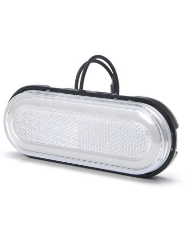 Galibo LED neón blanco delantero con catadióptrico y soportes