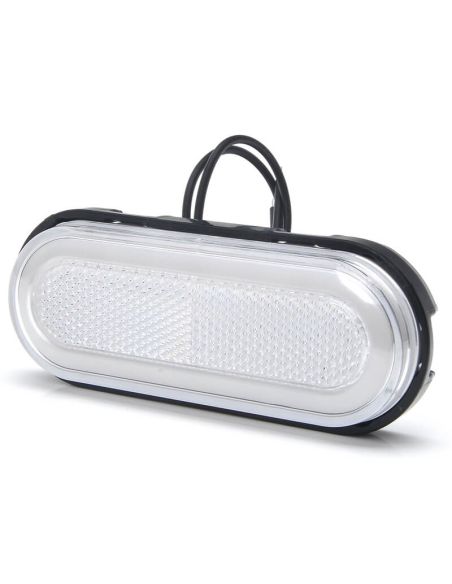 Feu de position avant à LED néon blanc avec réflecteur et supports