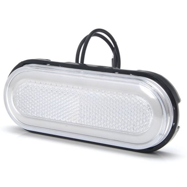 Galibo LED neón blanco delantero con catadióptrico y soportes