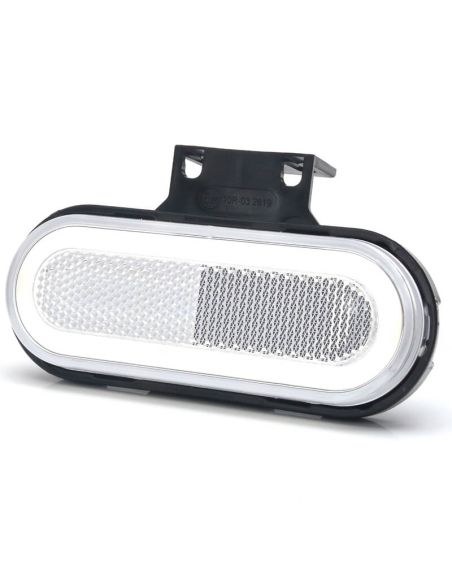 Galibo LED neón blanco delantero con catadióptrico y soportes