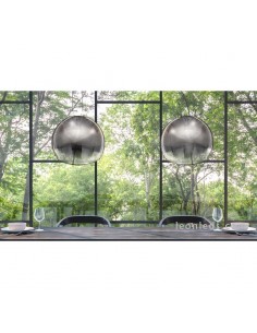 Lámpara de techo Grafito | Lámpara de techo salón mediana Lens | Lámpara colgante salón | LeonLeds Iluminación 2